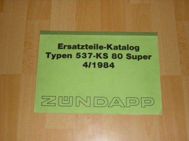 Onderdelen catalogus 537 KS 80 Super 1984-04